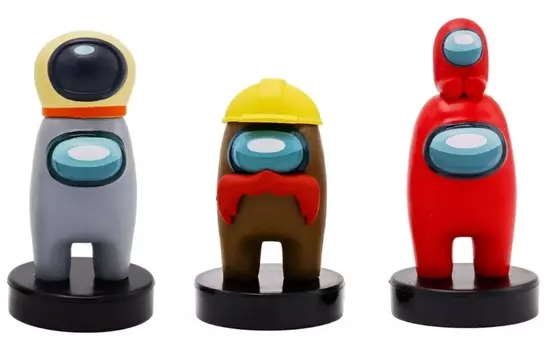 Набор фигурок-штампов Among Us: Герой С усами – Серия 3 (3 шт) (AU5320F)