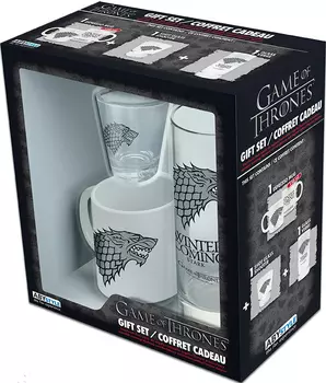 Набор Game Of Thrones: Stark (мини кружка + стакан + рюмка)