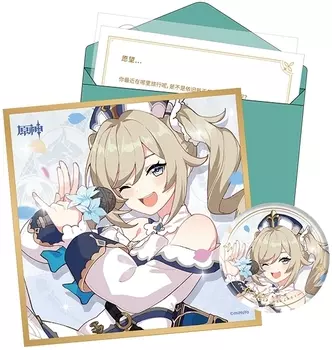Набор Genshin Impact: Day Of Destiny Series – Barbara (Значок, сикиси, конверт, письмо, наклейка)