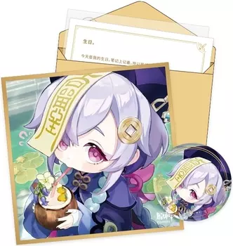 Набор Genshin Impact: Day Of Destiny Series – Qiqi (Значок, сикиси, конверт, письмо, наклейка)