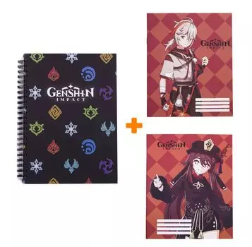 Набор Genshin Impact (скетчбук, 60 листов + 2 тетради 48 листов)