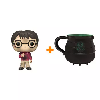 Набор Harry Potter фигурка Harry With The Stone + кружка Slytherin