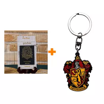 Набор Harry Potter Gryffindor брелок + обложка на паспорт