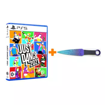 Набор Just Dance 2021 [PS5, русская версия] + Оружие игровое нож Кунай 2 Холодное пламя деревянный