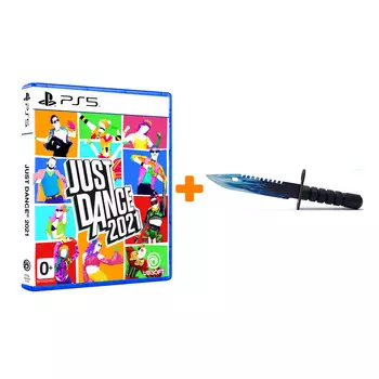 Набор Just Dance 2021 [PS5, русская версия] + Оружие игровое штык-нож М9 Байонет 2 Драгон Гласс деревянный