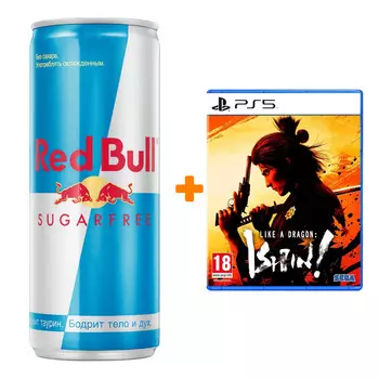 Набор Like a Dragon: Ishin! [PS5, английская версия] + Напиток энергетический Red Bull Без сахара 250мл