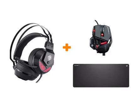 Набор «Mad Catz» (Мышь, коврик, гарнитура)