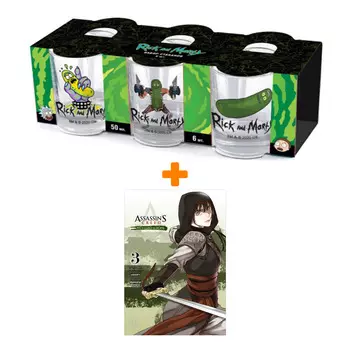 Набор Манга Assassin's Creed: Меч Шао Цзюнь. Том 3 + Набор рюмок Rick And Morty 50мл 6-Pack