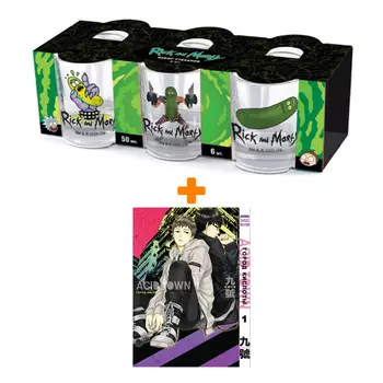 Набор Манга Город кислоты Том 1 + Набор рюмок Rick And Morty 50мл 6-Pack