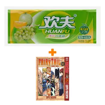 Набор Манга Хвост Феи. Том 18 + Жевательная резинка Huanfu Grape &amp; Melon Вкус винограда и дыни