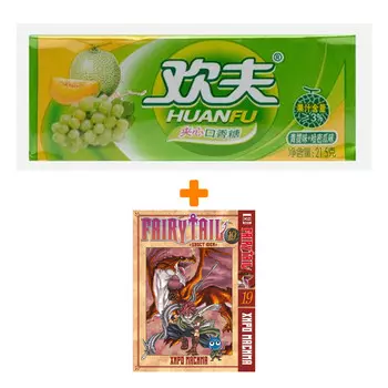 Набор Манга Хвост Феи. Том 19 + Жевательная резинка Huanfu Grape &amp; Melon Вкус винограда и дыни