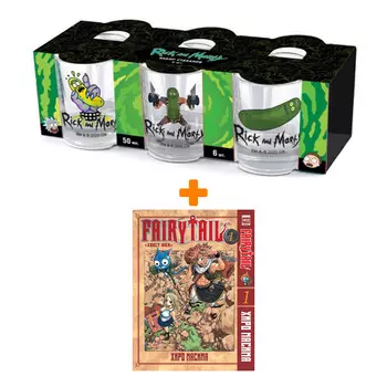 Набор Манга Хвост феи Том 1 + Набор рюмок Rick And Morty 50мл 6-Pack