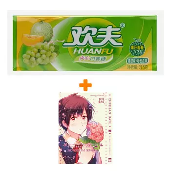 Набор Манга Моменты жизни Том 2 + Жевательная резинка Huanfu Grape &amp; Melon Вкус винограда и дыни