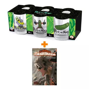 Набор Манга Моя геройская академия. Кн.4 + Набор рюмок Rick And Morty 50мл 6-Pack