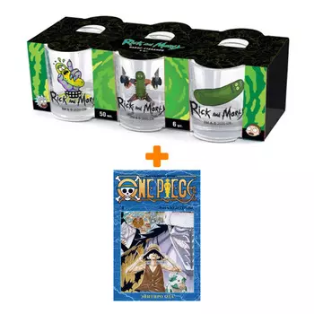 Набор Манга One Piece Большой куш. Книга 4 + Набор рюмок Rick And Morty 50мл 6-Pack