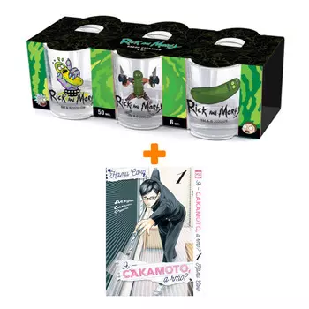 Набор Манга Я - Сакамото, а что? Том 1 + Набор рюмок Rick And Morty 50мл 6-Pack