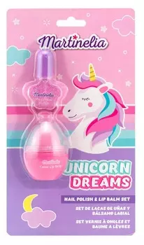 Набор Мечты единорога Бальзам для губ + лак для ногтей