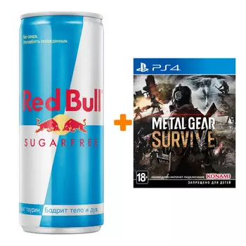 Набор Metal Gear Survive [PS4, русские субтитры] + Напиток энергетический Red Bull Без сахара 250мл