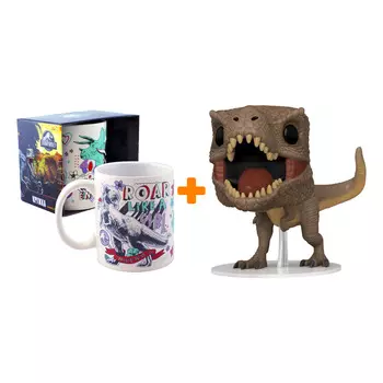 Набор Мир Юрского периода фигурка T-Rex + кружка Хиппи