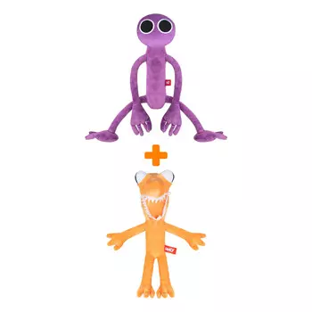 Набор мягких игрушек Roblox 2 шт оранжевая + фиолетовая