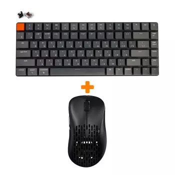 Набор Мышь Pulsar Xlite Wireless V2 Competition Black + Клавиатура Keychron K3, RGB Brown Switch