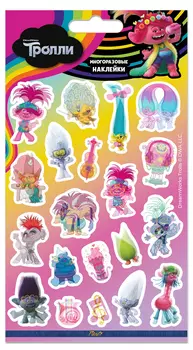 Набор наклеек 3D Тролли 2 (110х200)