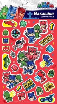 Набор наклеек Герои в масках Дизайн 2 Вспененные