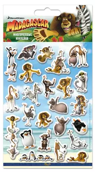 Набор наклеек Мадагаскар 1 – Объемные (110х200)