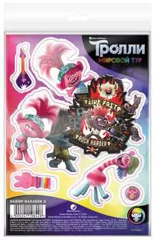 Набор наклеек+магнит Тролли Мировой тур Декоративные А6 №2