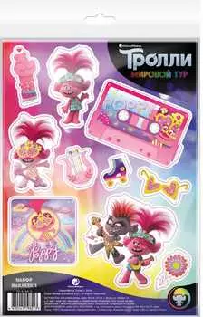 Набор наклеек Тролли Мировой тур Декоративные №1