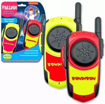 Набор одноканальных раций 2-Pack (красная и желтая)