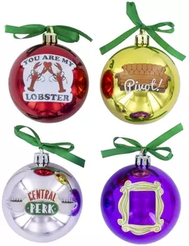 Набор ёлочных шаров Friends 4-Pack