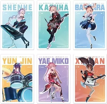 Набор открыток Genshin Impact: 2022 Online Concert (6 шт.)