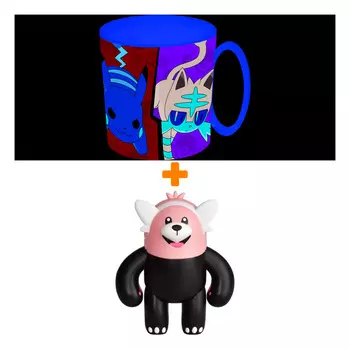 Набор Pokemon фигурка Beware + кружка для СВЧ