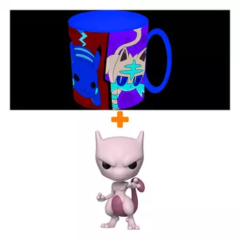 Набор Pokemon фигурка Mewtwo 10" + кружка для СВЧ
