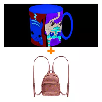 Набор Pokemon рюкзак Eevee Mini + кружка для СВЧ