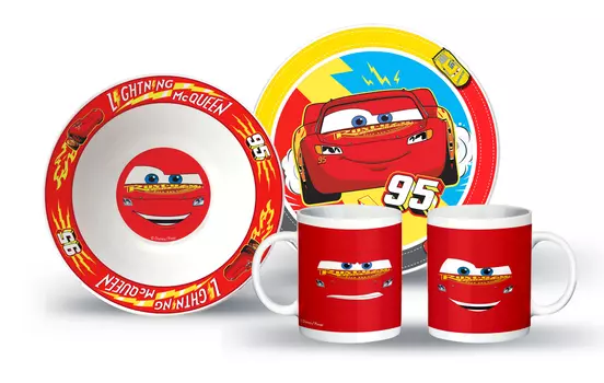 Набор посуды Дисней Тачки: Дизайн 1