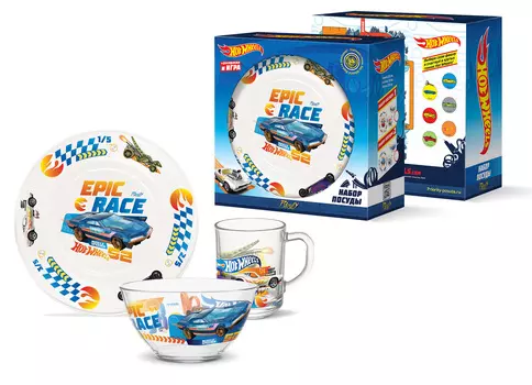 Набор посуды Hot Wheels: Epic Race