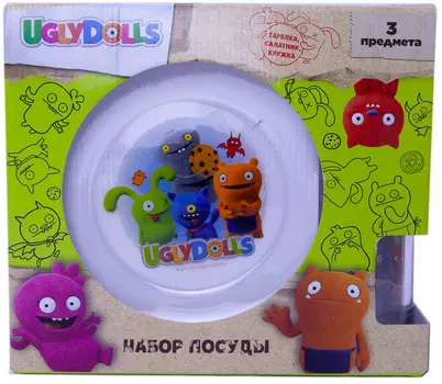 Набор посуды Куклы: Дизайн 1 (стекло)