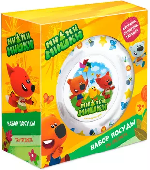 Набор посуды Мимимишки: Тучка и друзья (стекло)