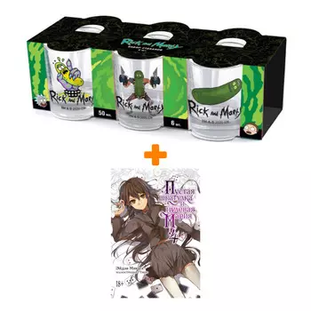 Набор Ранобэ Пустая шкатулка и нулевая Мария. Кн. 4 + Набор рюмок Rick And Morty 50мл 6-Pack