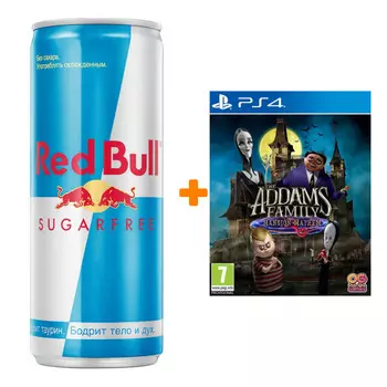 Набор Семейка Аддамс: Переполох в особняке [PS4, русская версия] + Напиток энергетический Red Bull Без сахара 250мл