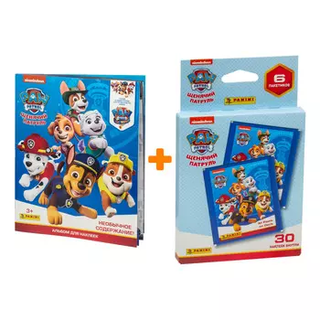 Набор Щенячий патруль блистер с наклейками + альбом