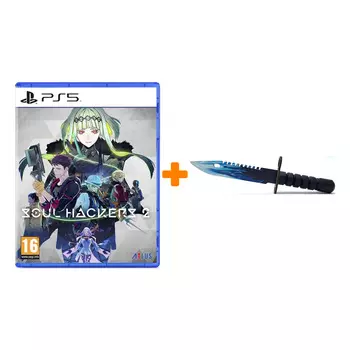 Набор Soul Hackers 2 [PS5, английская версия] + Оружие игровое штык-нож М9 Байонет 2 Драгон Гласс деревянный