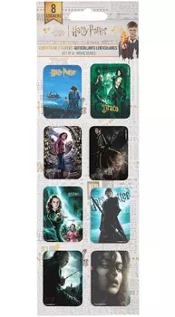 Набор стикеров Cinereplicas Harry Potter 3D (набор из 8 шт.)