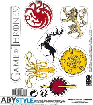 Набор стикеров Game Of Thrones Stark & Sigils