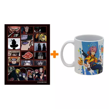 Набор Стикерпак Akatsuki + кружка СТМ Аниме