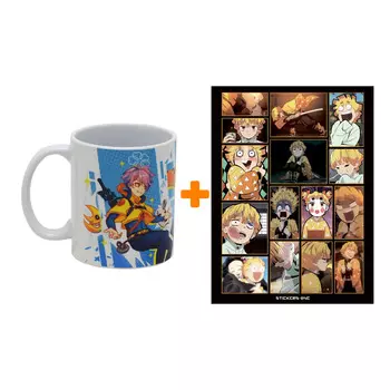 Набор Стикерпак Zenitsu #1 + кружка СТМ Аниме