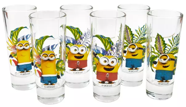 Набор стопок Гадкий Я: Тропик 6-Pack (стекло) (50 мл.)