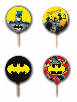Набор свечей для торта Batman (4 шт)